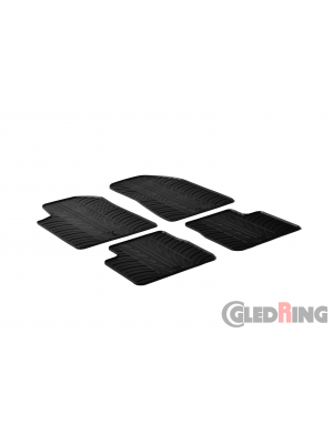 Original Gledring Passform Fußmatten Gummimatten 4 Tlg.+Fixing - Alfa Romeo Giulietta 2010-2014